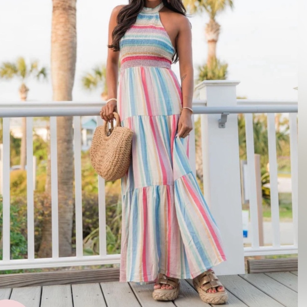 Pink Lily Maxi Dress